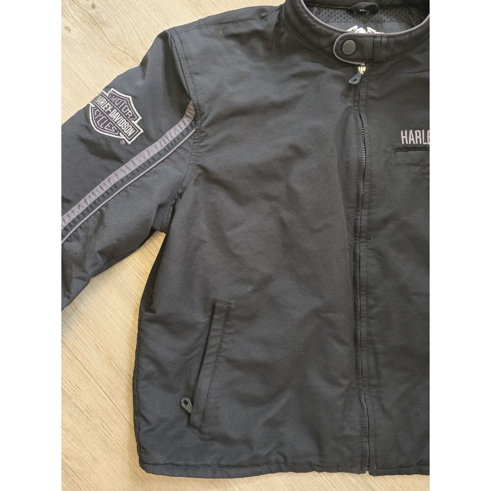 Harley-Davidson Mens Size XL Black Soft Shell Motorcycle Riding Jacket Coat - Picture 3 of 13
